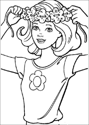 Barbie 4 Coloring page