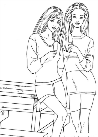 Barbie 48 Coloring page