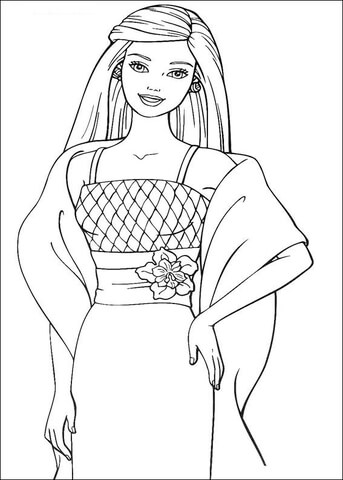 Barbie 54 Coloring page