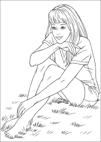 Barbie 57 Coloring page