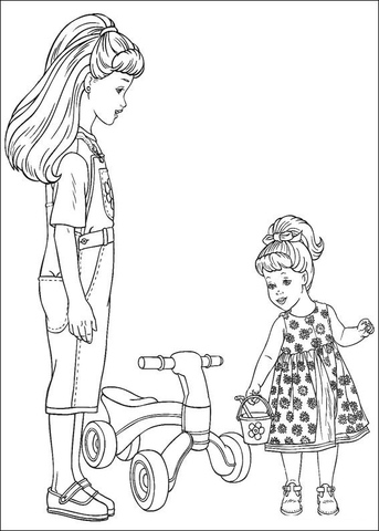 Barbie 58 Coloring page