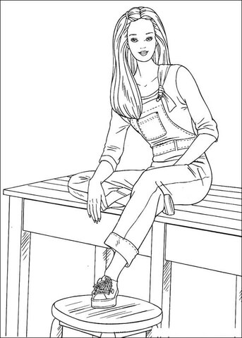 Barbie 63 Coloring page