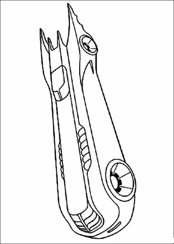 Batman's Vehicle  Coloring page