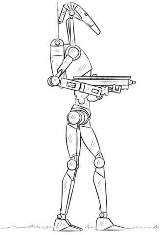 Battle Droid Coloring page