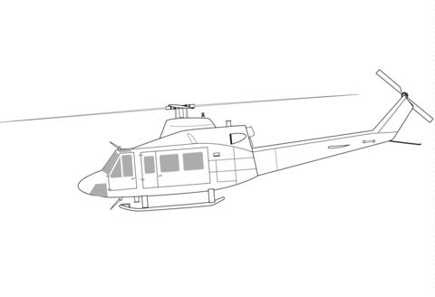 Bell CH-146 Griffon Helicopter Coloring page