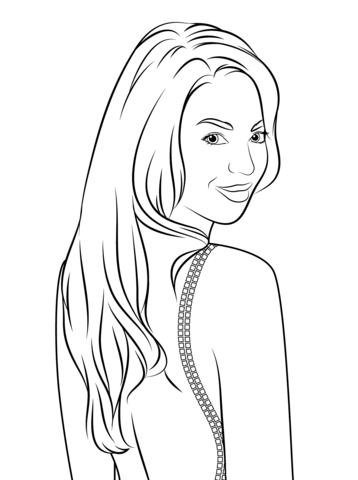 Beyonce Coloring page