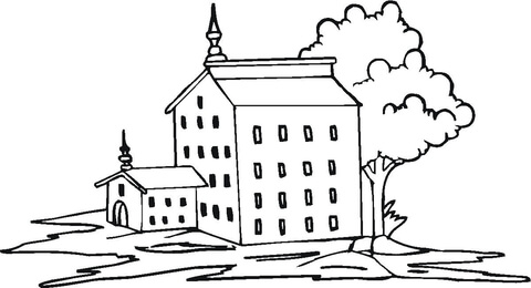 Big Mansion  Coloring page