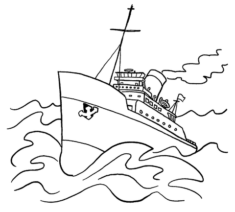 Big Ship  Coloring page