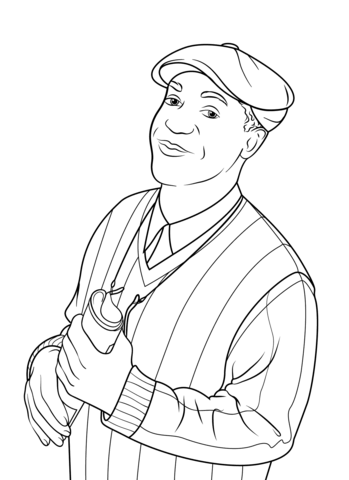 Bill Cosby Coloring page