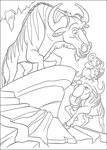 Blag, Kazar And Nigel  Coloring page