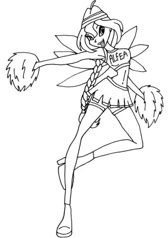 Bloom Cheerix Coloring page