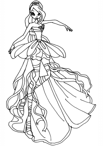 Bloom Harmonix Coloring page