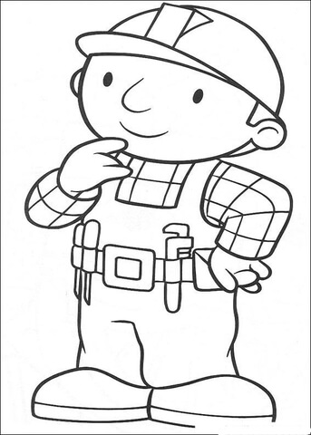 Bob Is Thinking  Coloring page