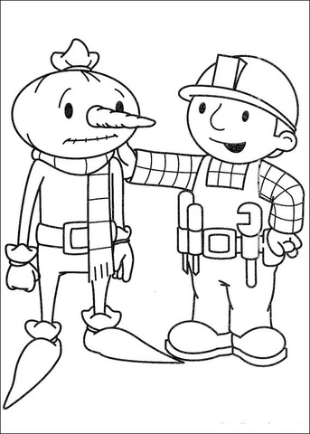 Bob Tries To Cheer Up Spud  Coloring page