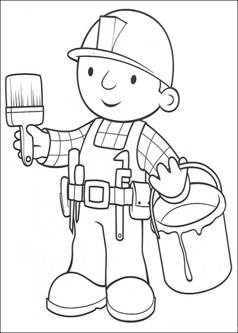 Bob Will Paint  Coloring page