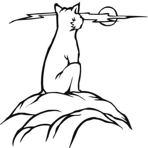 Bobcat  Coloring page