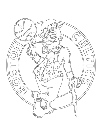 Boston Celtics Logo  Coloring page