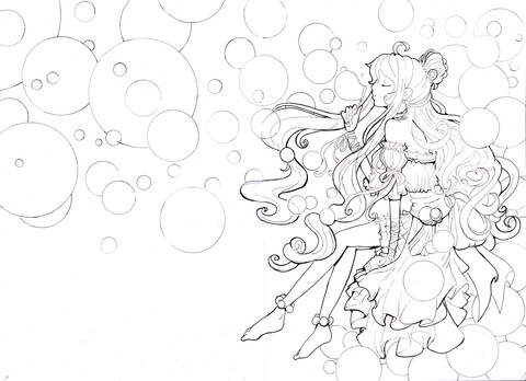 Bubble Princess Coloring page