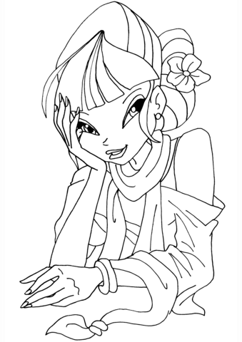 Cafe Musa Coloring page