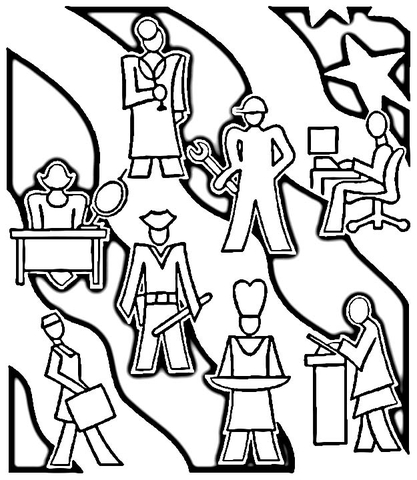 Careers  Coloring page