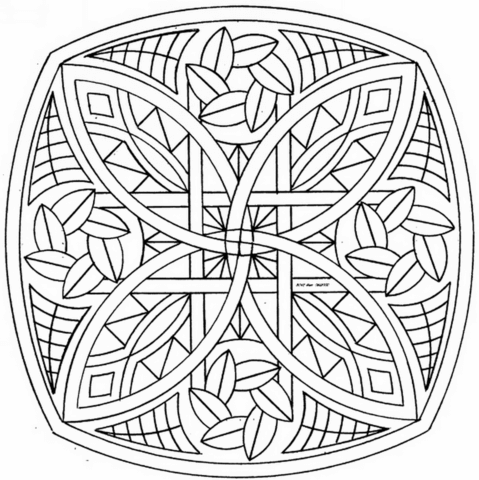 Celtic Mandala Coloring page