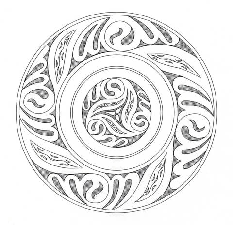 Celtic Mandala 5 Coloring page