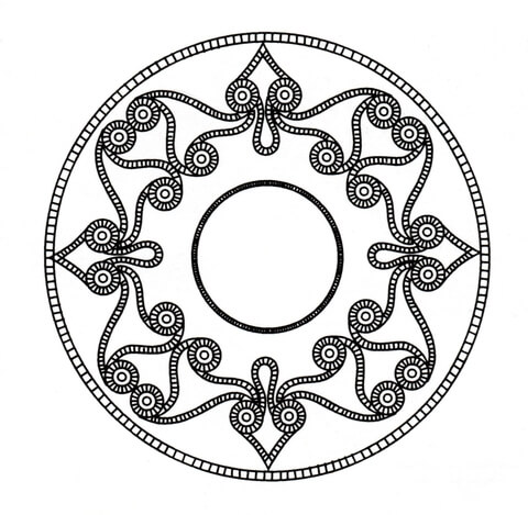 Celtic Mandala Coloring page