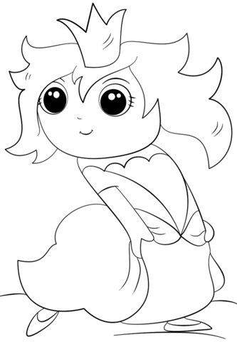 Chibi Princess Coloring page