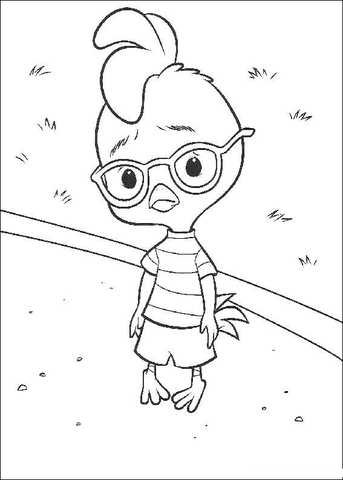 Chicken Little is Sad  Coloring page