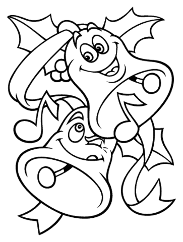 Christmas Bells Coloring page