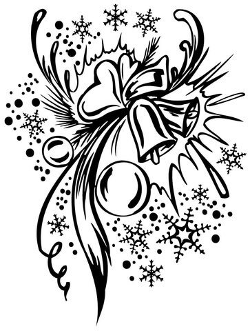 Christmas Composition  Coloring page