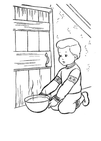 Christmas Eve In Denmark  Coloring page