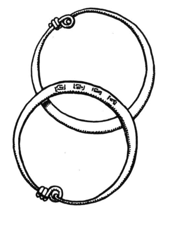 Two rings Coloring page