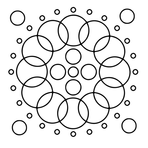 Circle Mandala Coloring page