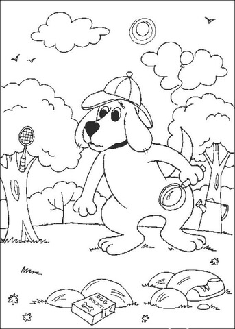 Clifford The Detective  Coloring page