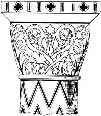 Column From Palace  Coloring page