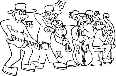 Concert  Coloring page