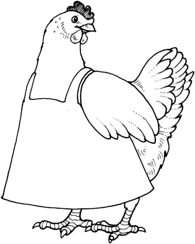 Mother Hen Coloring page