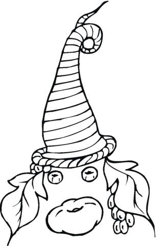 Cornucopia Face  Coloring page