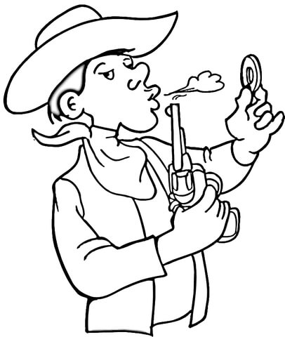 Cowboy  Coloring page