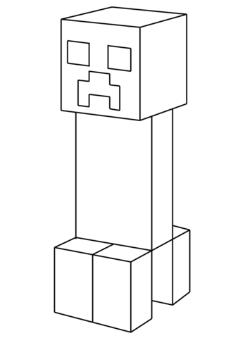 Creeper Coloring page