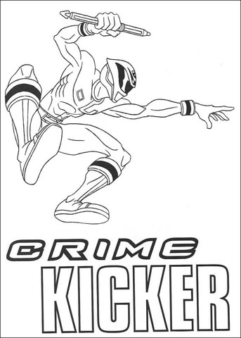 Crime Kicker  Coloring page