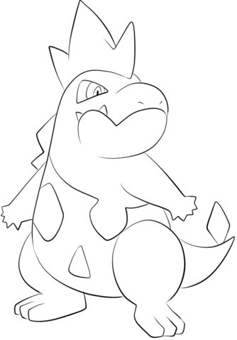 Croconaw Coloring page