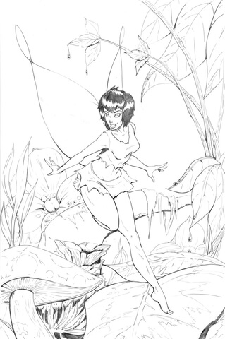 Crysta Fairy from Ferngully Coloring page