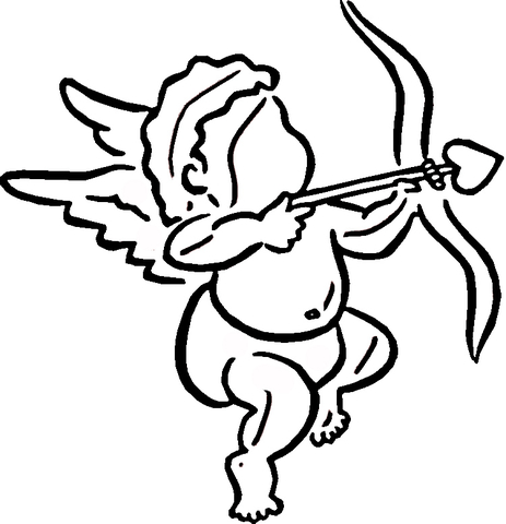 Cupid Makes Choice Coloring page