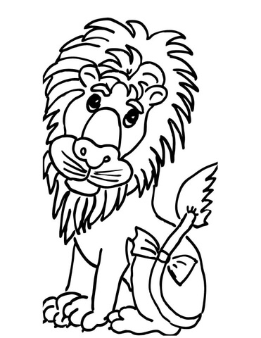 Cute Lion  Coloring page