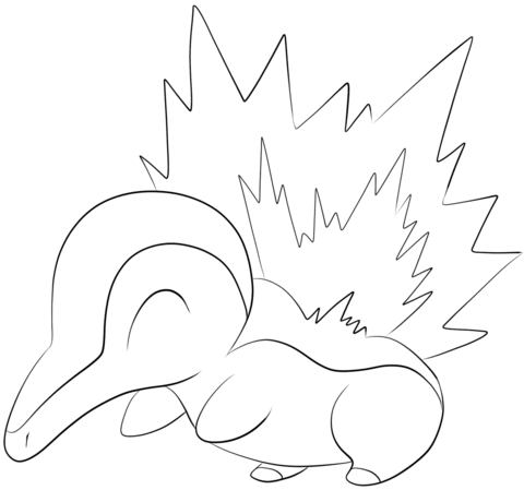 Cyndaquil Coloring page