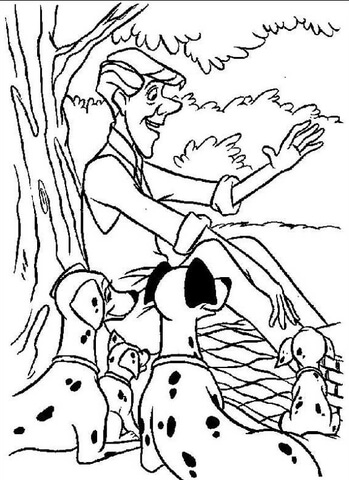 Roger Radcliffe, Pongo and Perdita Coloring page