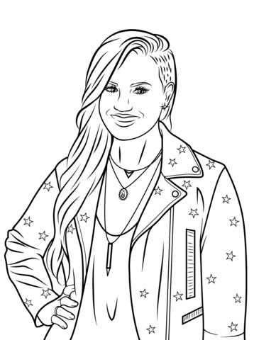 Demi Lovato Coloring page