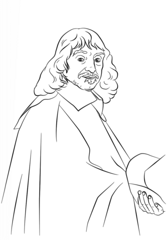 RenГ© Descartes Coloring page